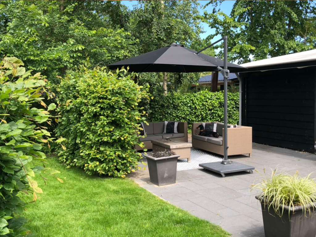 Een lekker louncheset bij vakantiehuisje Plattedijk 1.0